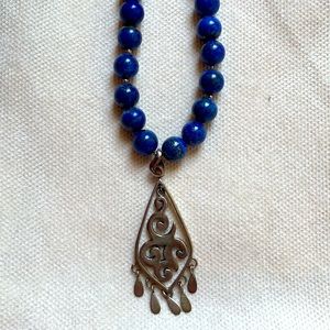 Sterling Silver Lapis Lazuli Necklace